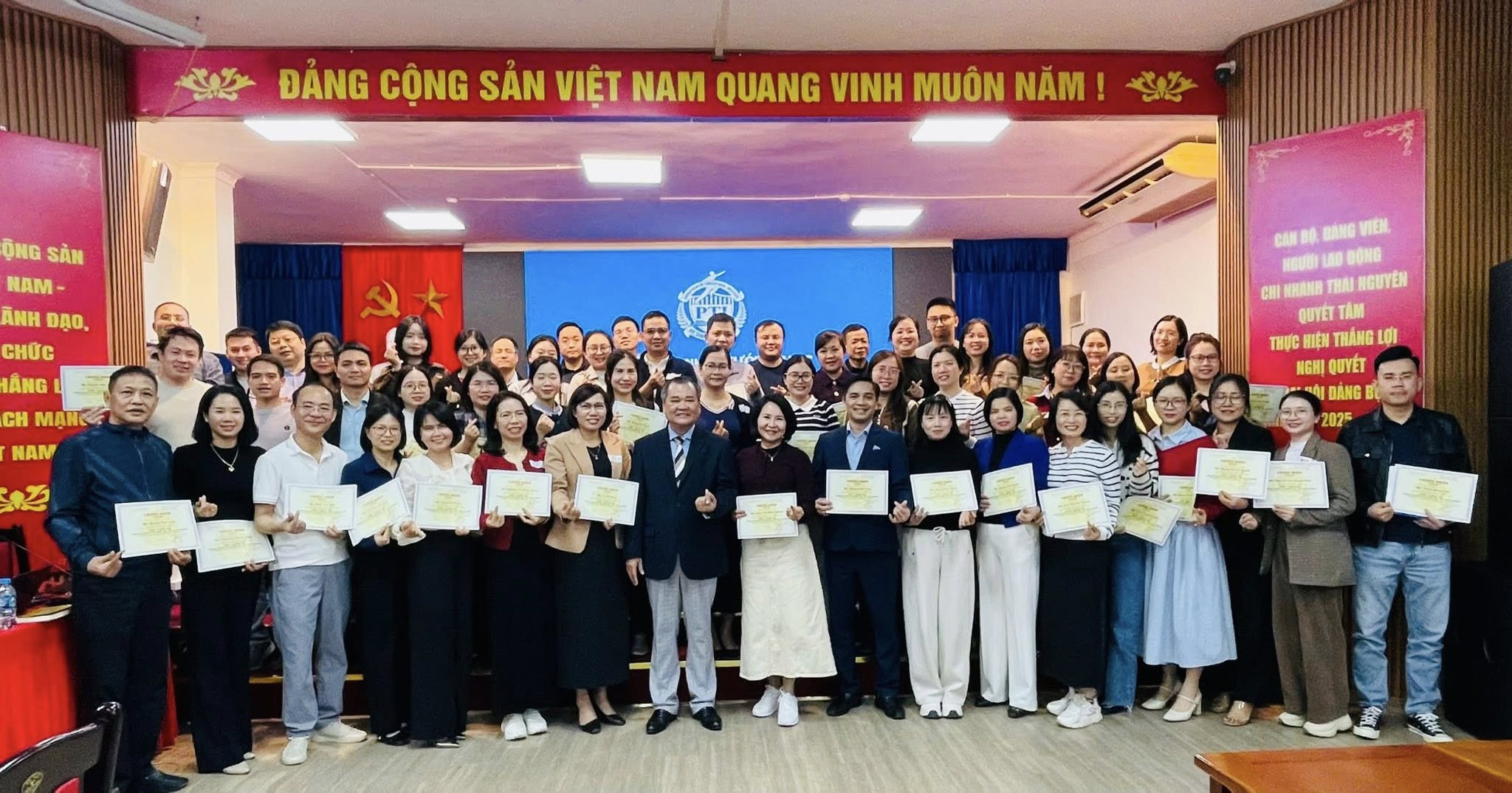 ĐÀO TẠO INHOUSE PTI TẠI VIETTINBANK THÁI NGUYÊN